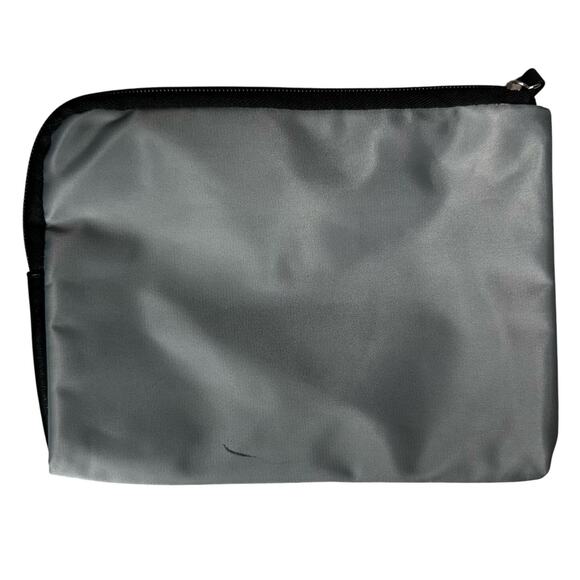 Tumi For Delta Gray Purple Travel Bag Small Nylon 8x7 Accessories Make Up Pouch - Picture 2 of 5